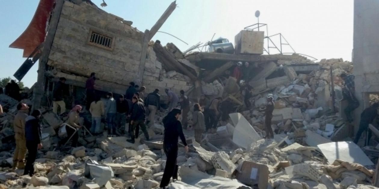 Un hospital destruido en Siria por cuatro misiles.