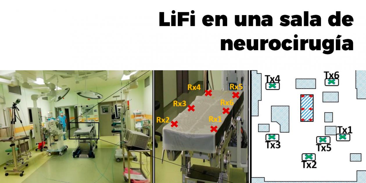 Experimentando sistemas LiFi en un hospital