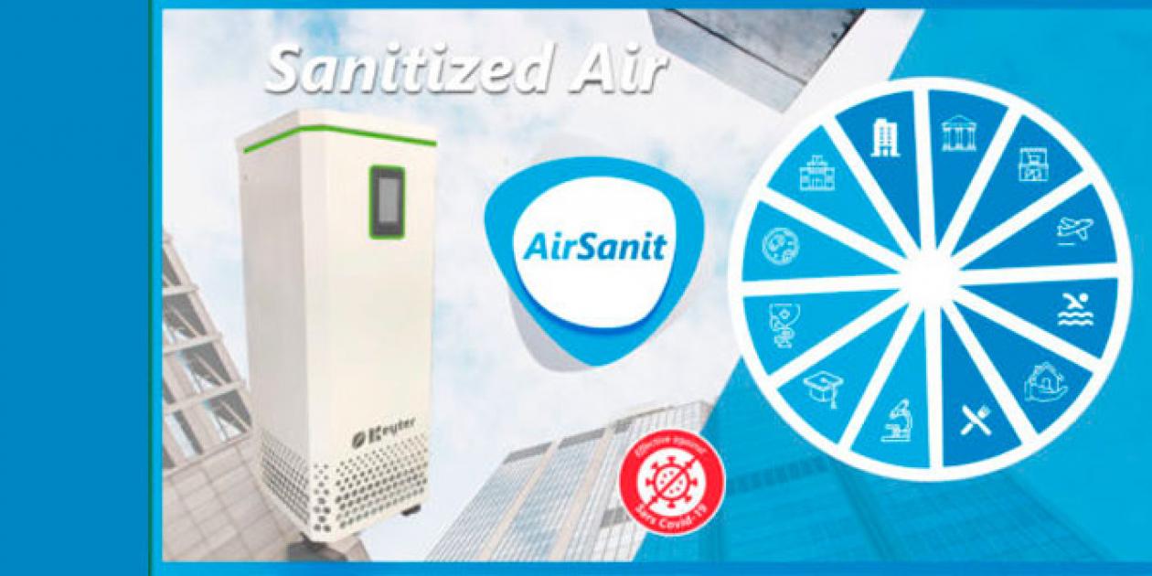 KEYTER presenta AirSanit, único sistema de tratamiento y purificación del aire compatible con la presencia de personas