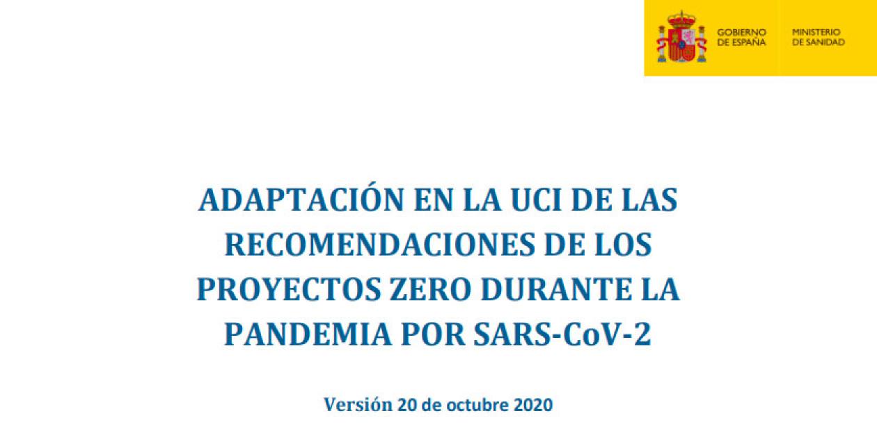 Adaptación en la UCI de las recomendaciones de los proyectos Zero durante la pandemia por SARS-CoV-2