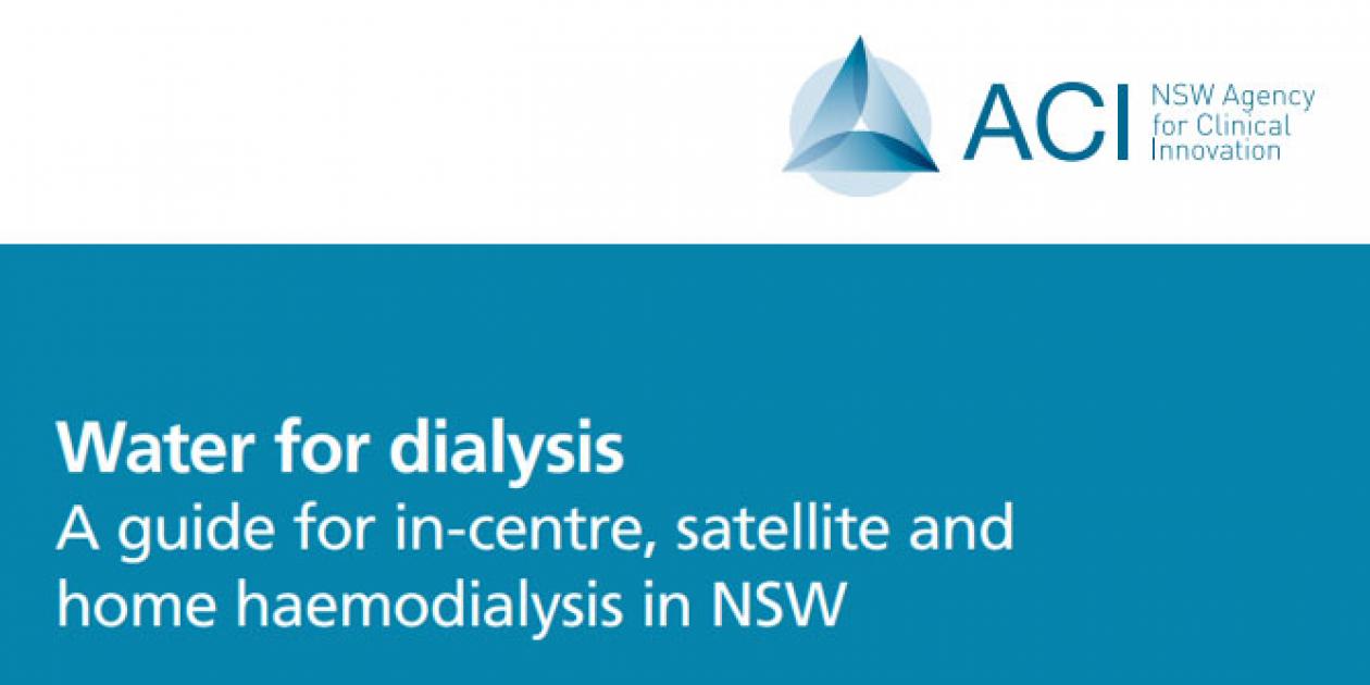 Guía para hemodiálisis en centros, satélite y domiciliaria en NSW