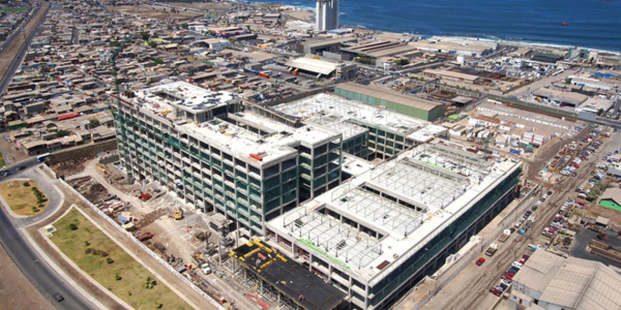 Sacyr ya tiene construido el 50% del hospital de Antofagasta