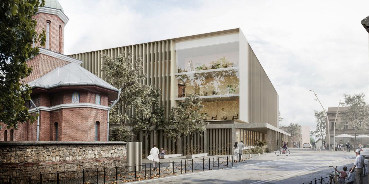 Nuevo Centro Integral de Transplantes en Rumanía diseñado por Pinearq