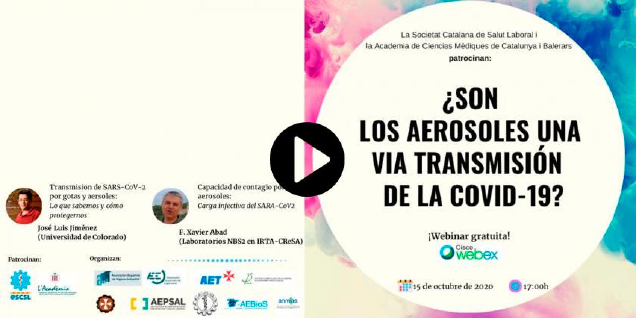 ¿Son los aerosoles una vía de transmisión de la COVID-19?