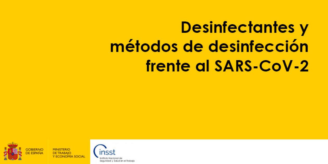 Desinfectantes y métodos de desinfección frente al SARS-CoV-2