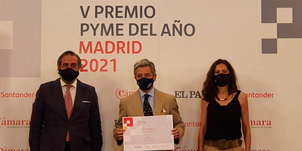 Aire Limpio premiada en los Premios Pyme del Año de Madrid 2021