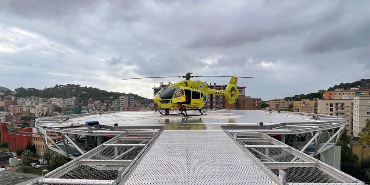 Nuevo helipuerto en el Hospital Vall d'Hebron de Barcelona