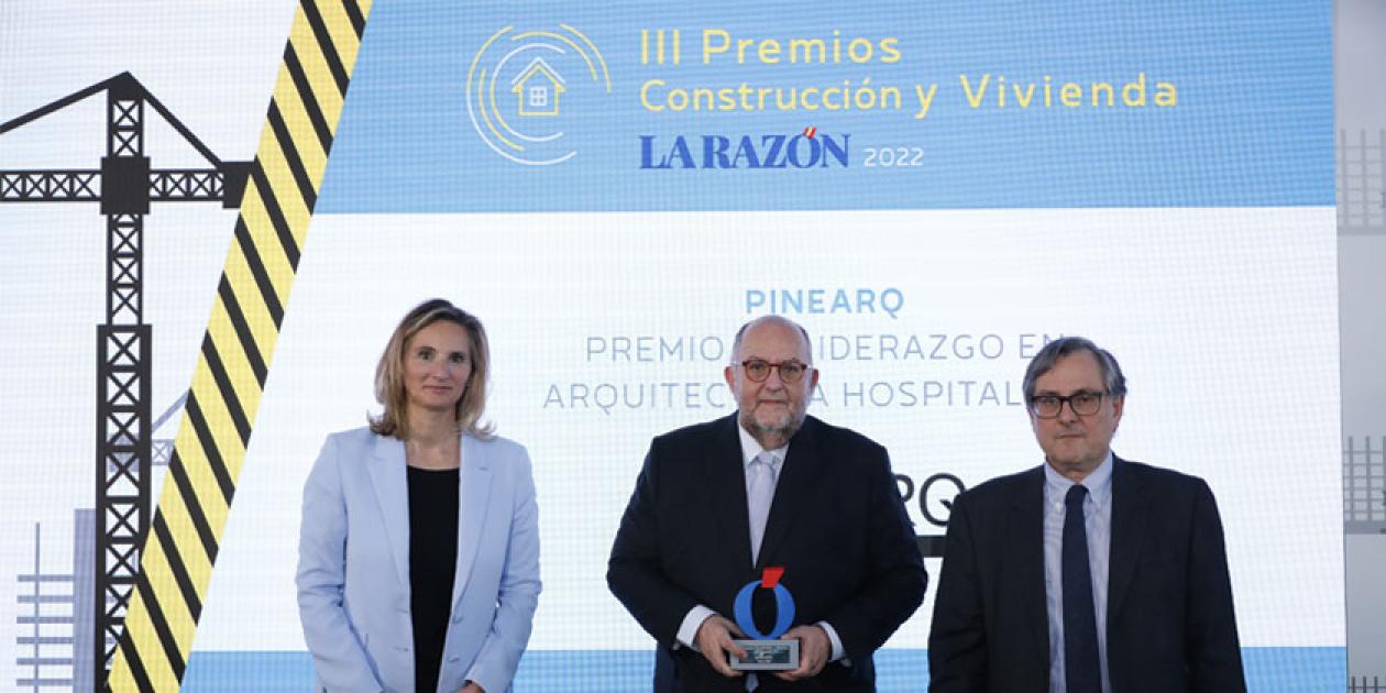 Pinearq recibe el premio al liderazgo en arquitectura hospitalaria