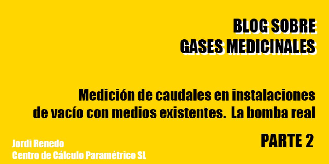 Medición de caudales en instalaciones de vacío con medios existentes. La bomba real