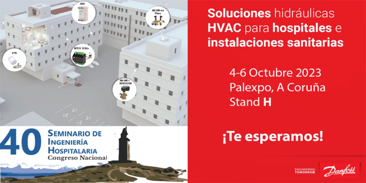 Danfoss Climate Solutions participará en el 40 Seminario de Ingeniería Hospitalaria