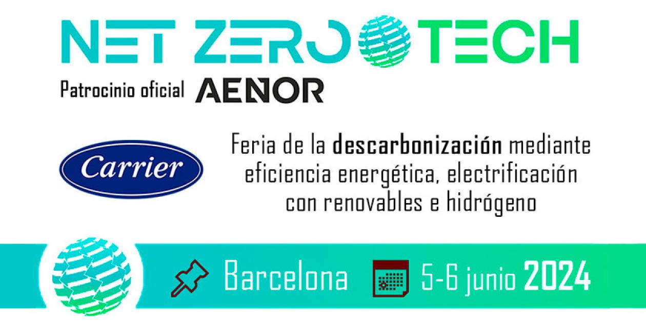 Carrier estará presente en NET ZERO TECH Barcelona los próximos 5 y 6 de junio