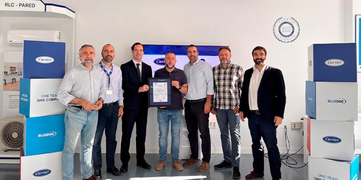 Carrier España recibe el certificado de seguridad y salud en el trabajo de Cámara Certifica