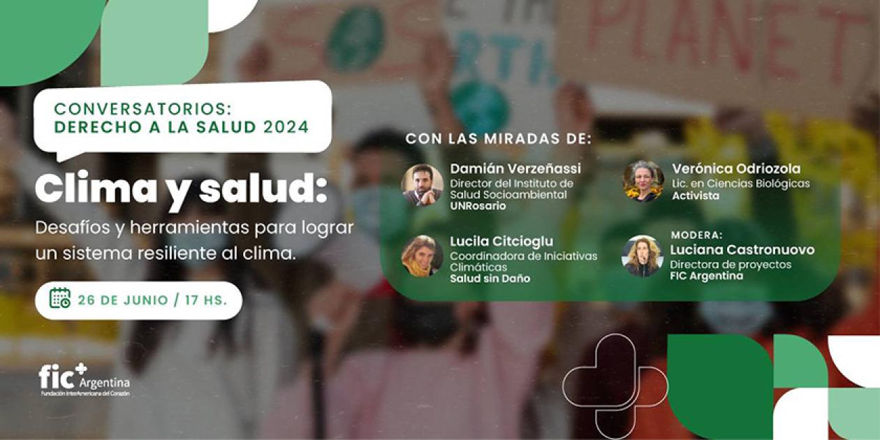 Conversatorio sobre clima y salud