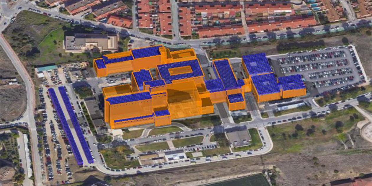 Proyecto de instalación solar fotovoltaica sin excedentes en el Hospital Universitario Punta de Europa