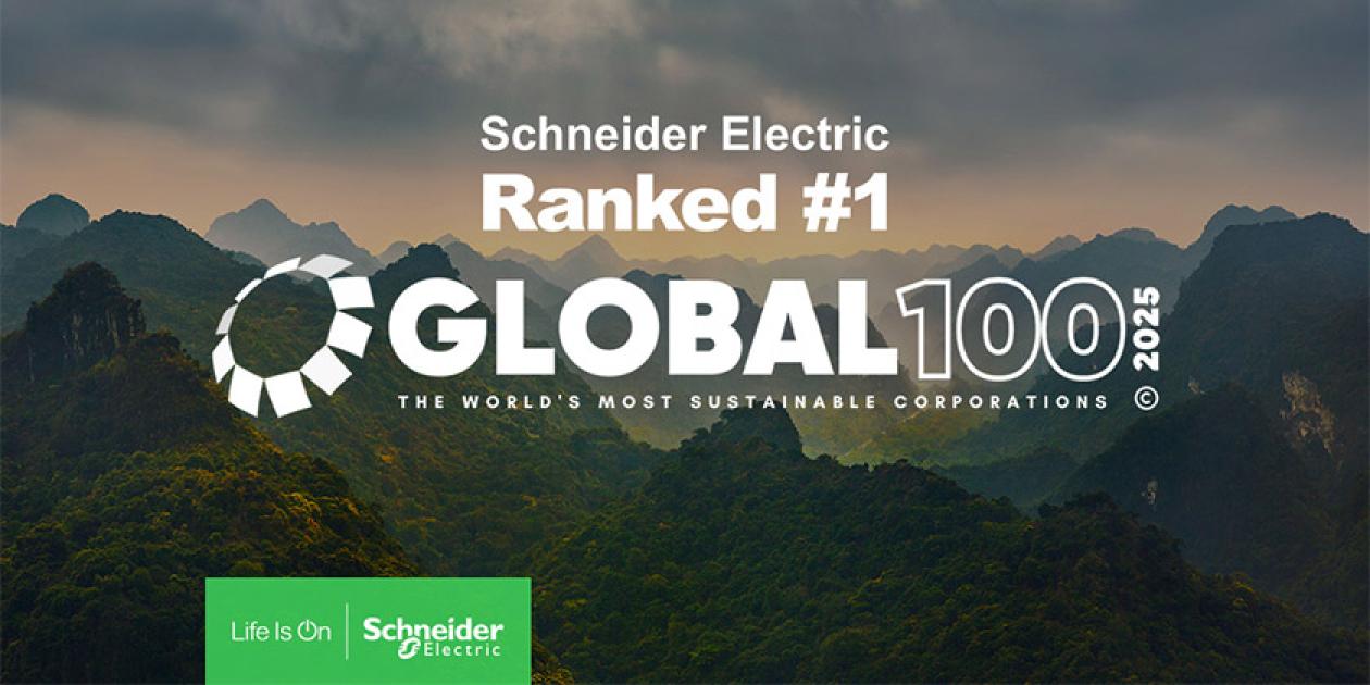 Schneider Electric ha sido nombrada por segunda vez empresa más sostenible del mundo