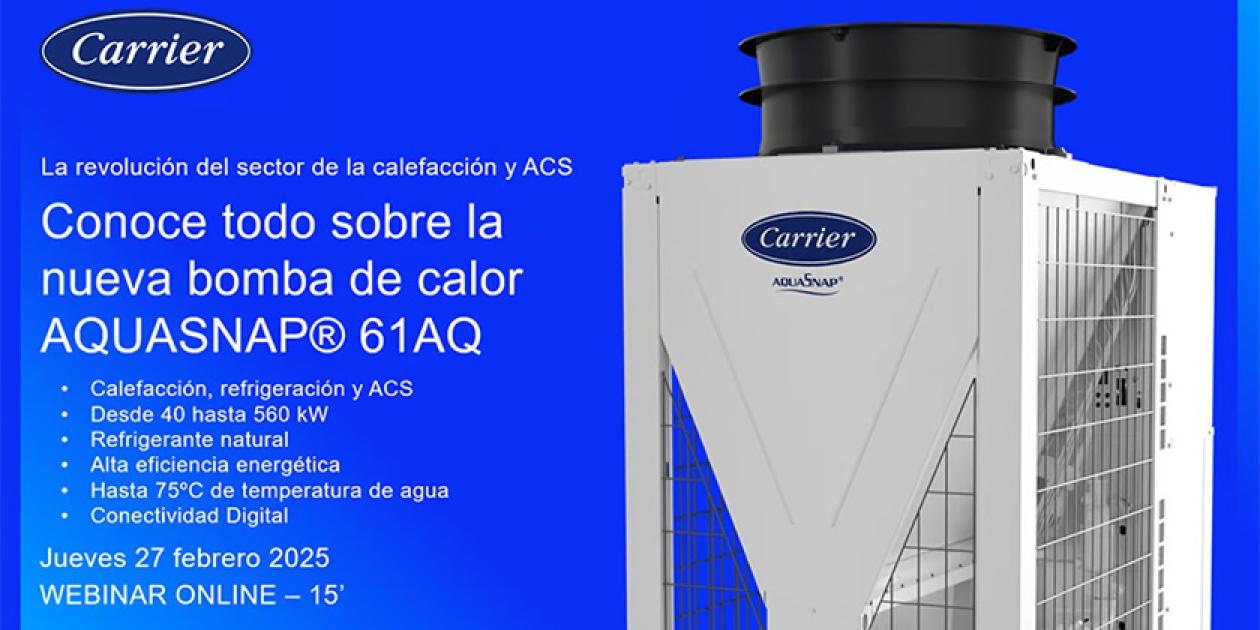 Conoce todo sobre la nueva bomba de calor AQUASNAP 61AQ