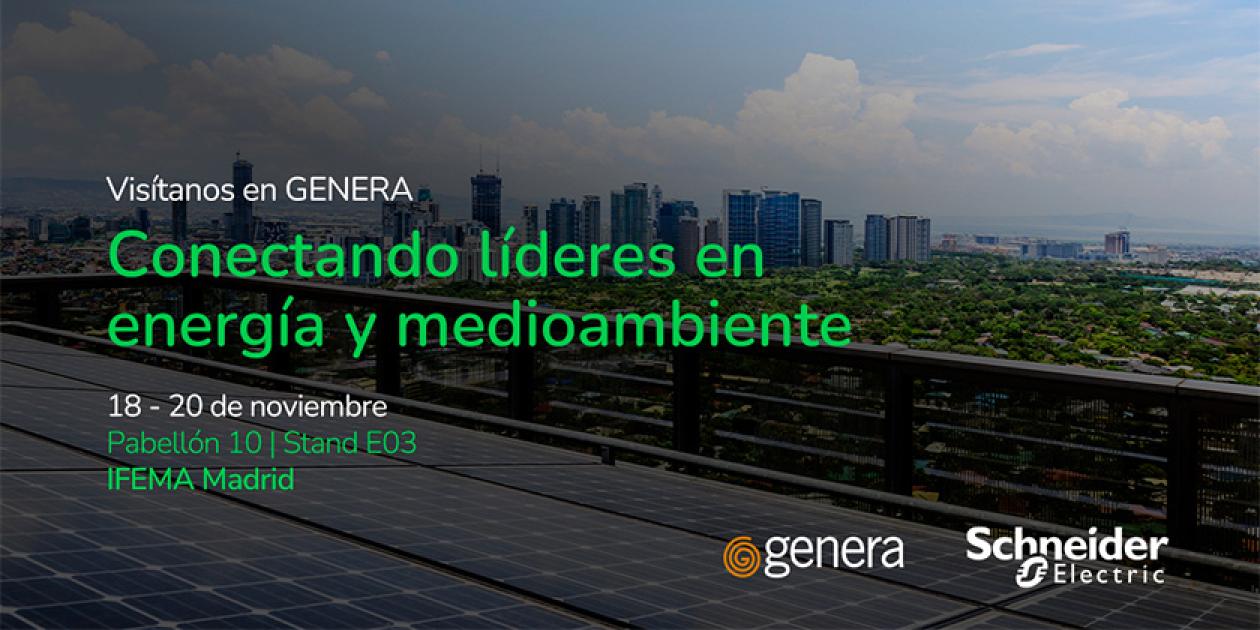 Schneider Electric llevará sus soluciones de gestión de energética a GENERA 2025 