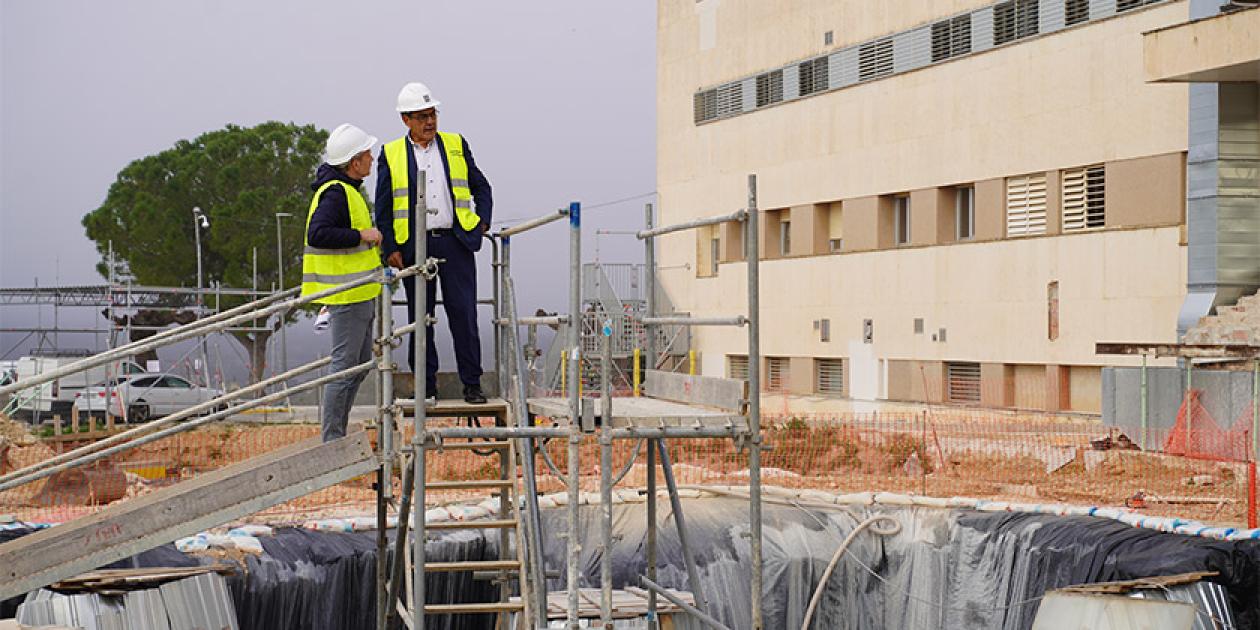 Avanzan las obras de ampliación del Hospital Universitari de Tortosa Verge de la Cinta 