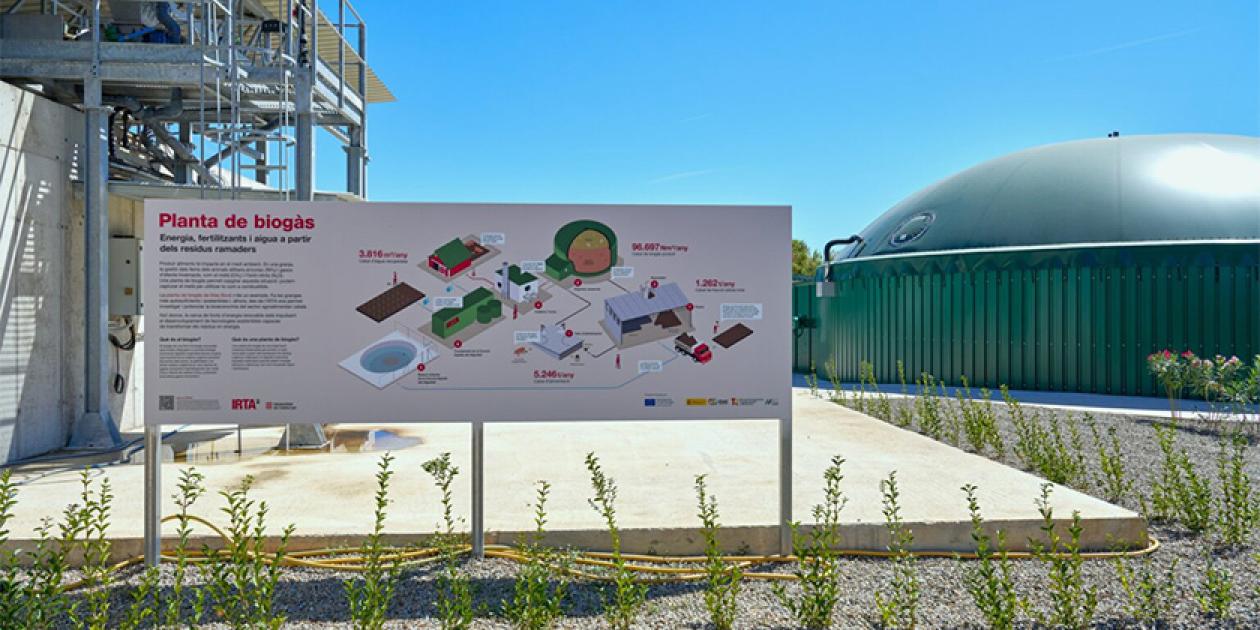 Nueva planta de biogás del IRTA. Investigación e innovación para reducir el impacto ambiental de la ganadería