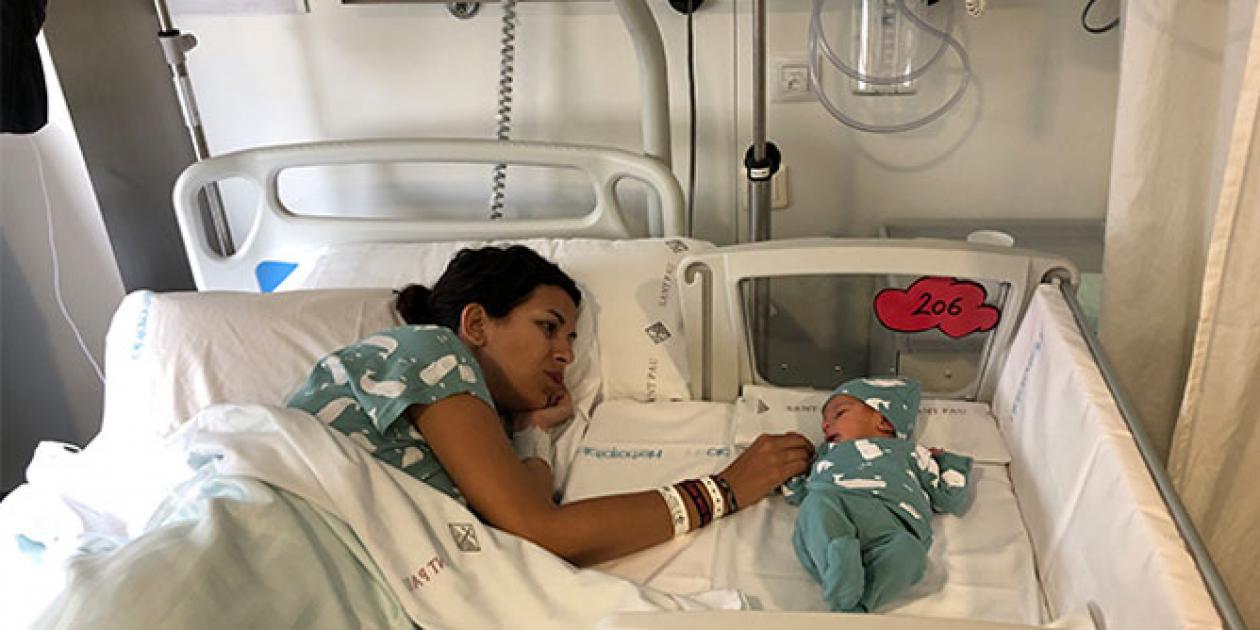 Nuevas camas-cunas para madres y bebés en el Hospital Sant Pau